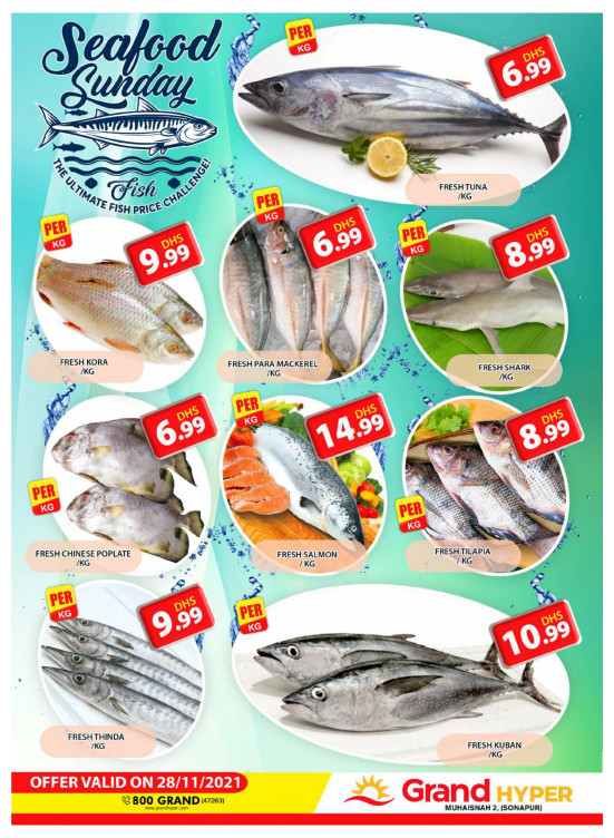 Seafood Sunday - Grand Hyper Muhaisnah