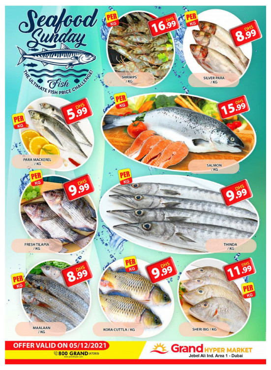 Seafood Sunday - Grand Hypermarket Jebel Ali