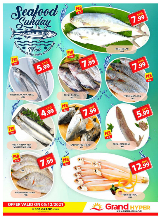 Seafood Sunday - Grand Hyper Muhaisnah