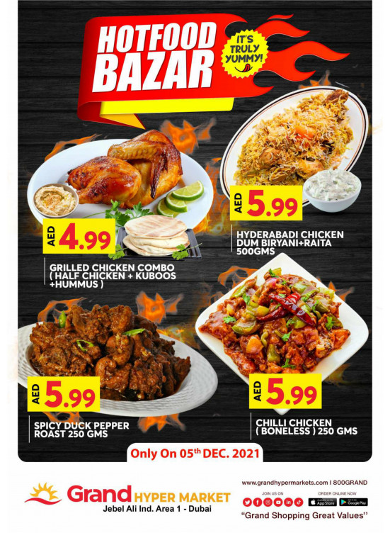 Hot Food Bazar - Grand Hypermarket Jebel Ali