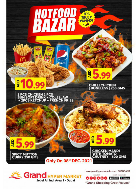 Hot Food Bazar - Grand Hypermarket Jebel Ali