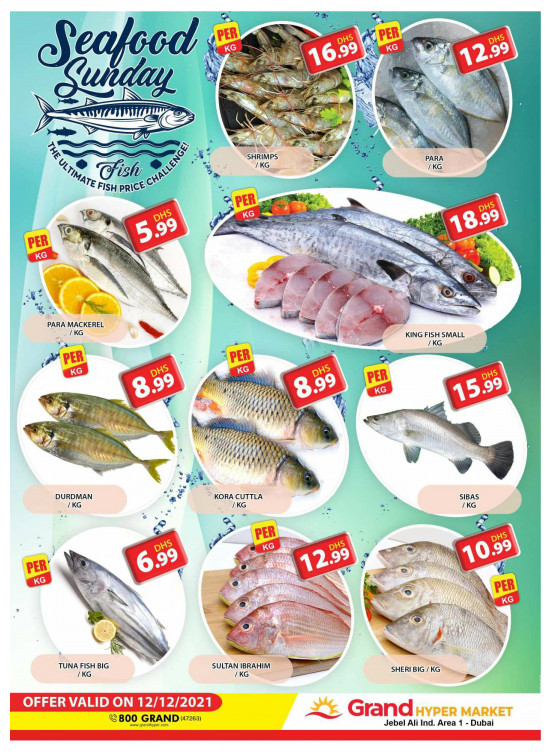 Seafood Sunday - Grand Hypermarket Jebel Ali