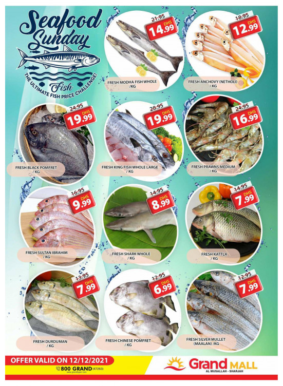 Seafood Sunday - Grand Mall Sharjah