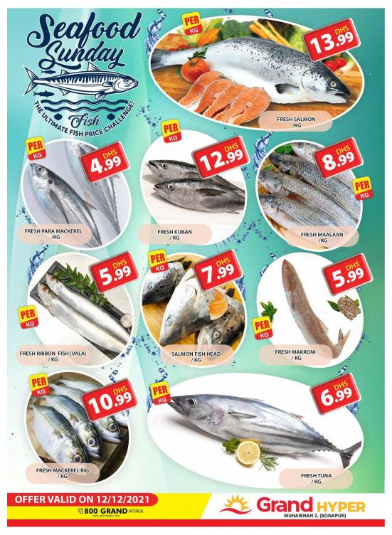 Seafood Sunday - Grand Hyper Muhaisnah