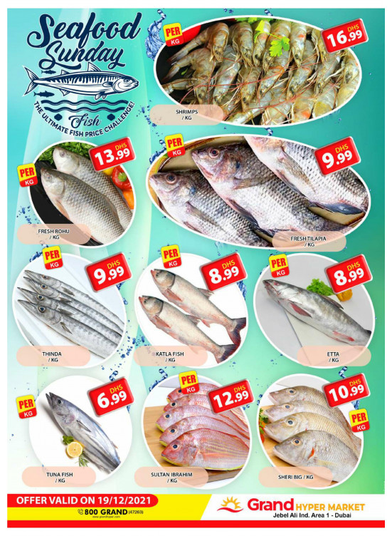 Seafood Sunday - Grand Hypermarket Jebel Ali