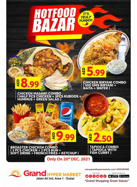 Hot Food Bazar - Grand Hypermarket Jebel Ali
