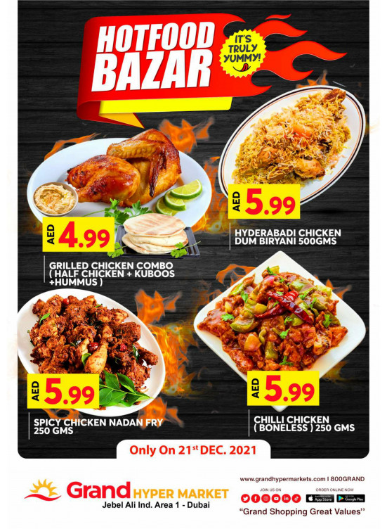 Hot Food Bazar - Grand Hypermarket Jebel Ali
