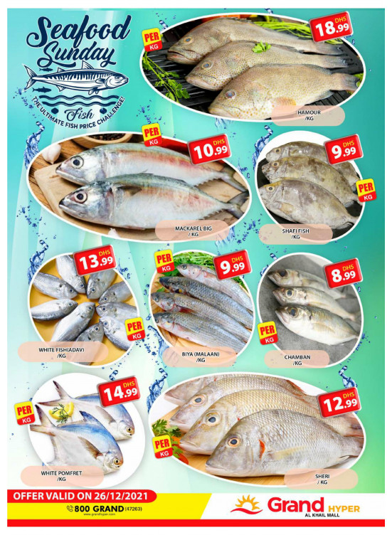 Seafood Sunday - Grand Hyper Al Khail Mall