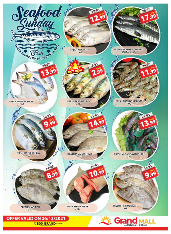 Seafood Sunday - Grand Mall Sharjah