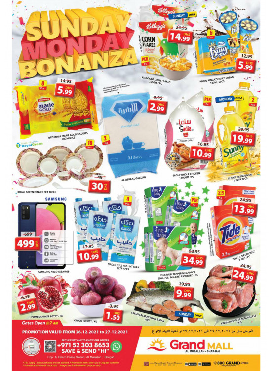 Sunday Monday Bonanza - Grand Mall Sharjah
