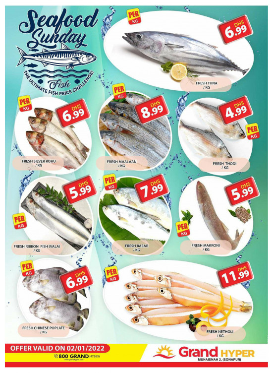 Seafood Sunday - Grand Hyper Muhaisnah