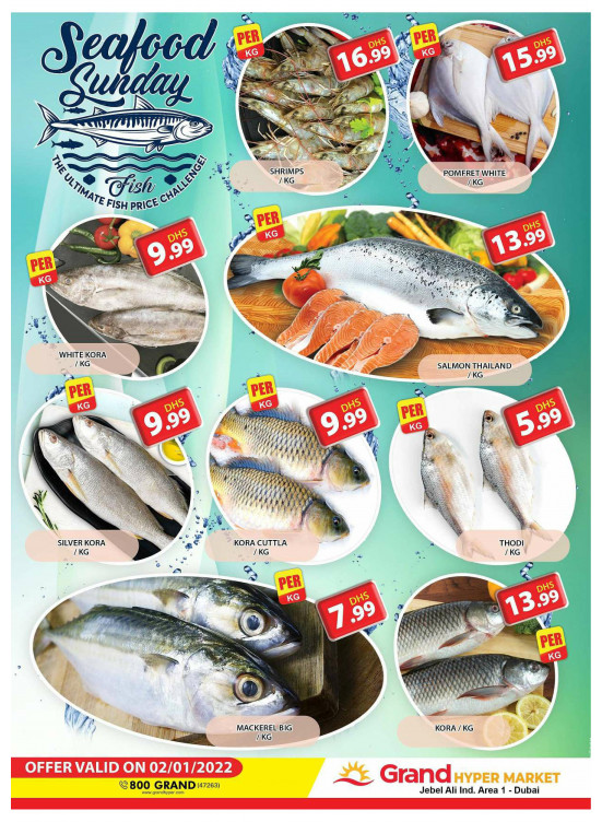 Seafood Sunday - Grand Hypermarket Jebel Ali