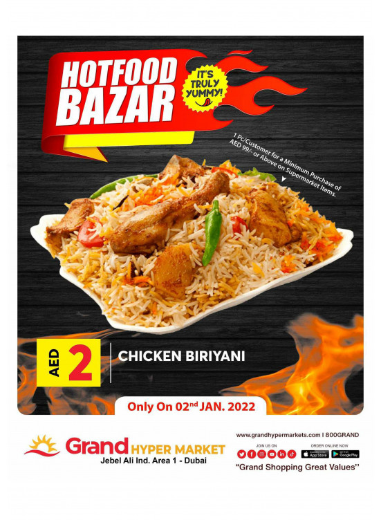 Hot Food Bazar - Grand Hypermarket Jebel Ali