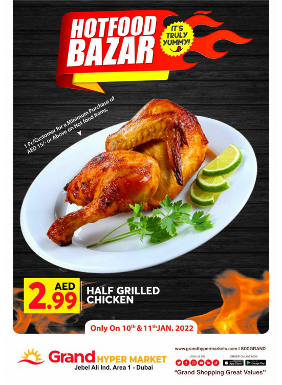 Hot Food Bazar - Grand Hypermarket Jebel Ali