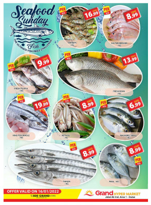 Seafood Sunday - Grand Hypermarket Jebel Ali