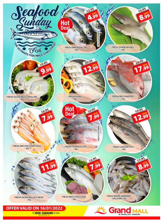 Seafood Sunday - Grand Mall Sharjah