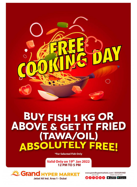 Free Cooking Day - Grand Hypermarket Jebel Ali