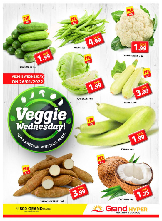 Veggie Wednesday - Grand Hyper Muhaisnah