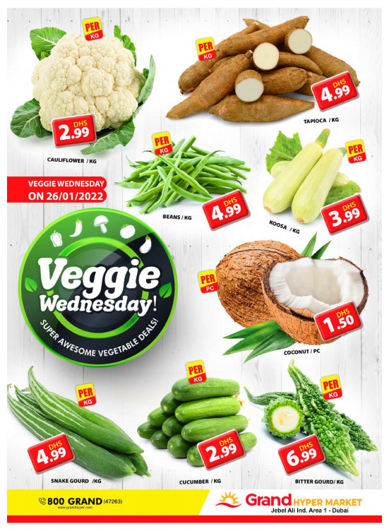 Veggie Wednesday - Grand Hypermarket Jebel Ali