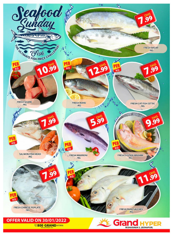 Seafood Sunday - Grand Hyper Muhaisnah
