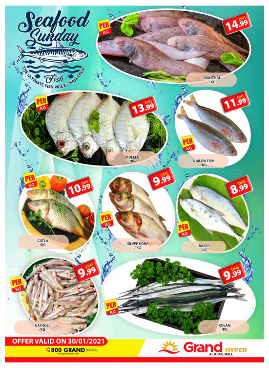 Seafood Sunday - Grand Hyper Al Khail Mall