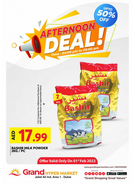 Afternoon Deals - Grand Hypermarket Jebel Ali