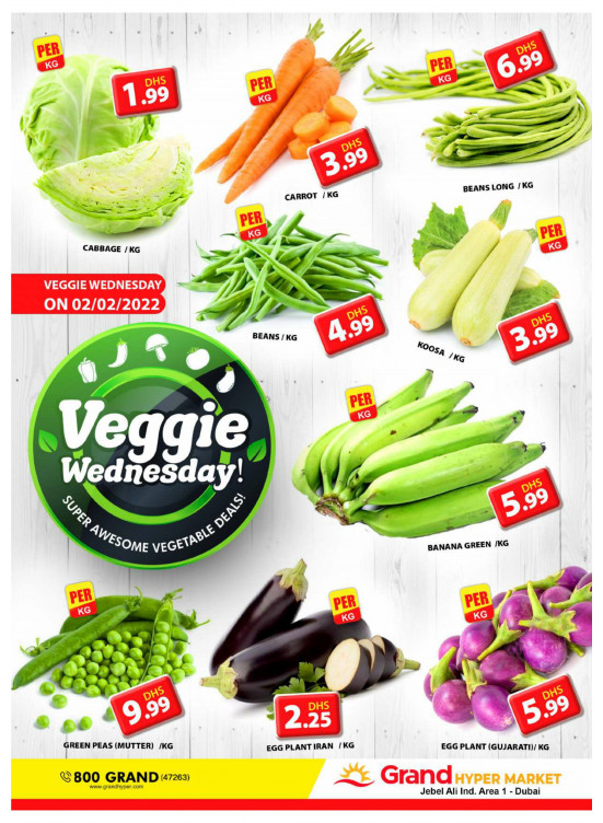 Veggie Wednesday - Grand Hypermarket Jebel Ali