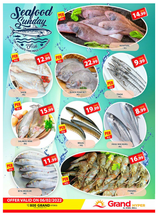 Seafood Sunday - Grand Hyper Al Khail Mall