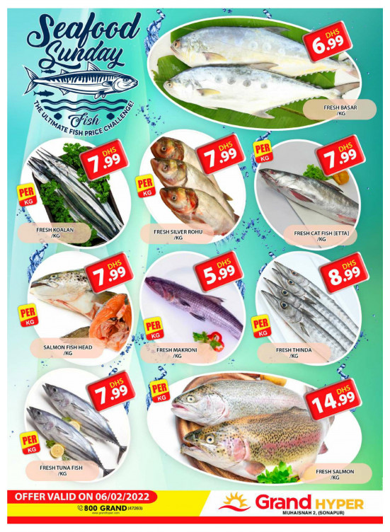 Seafood Sunday - Grand Hyper Muhaisnah