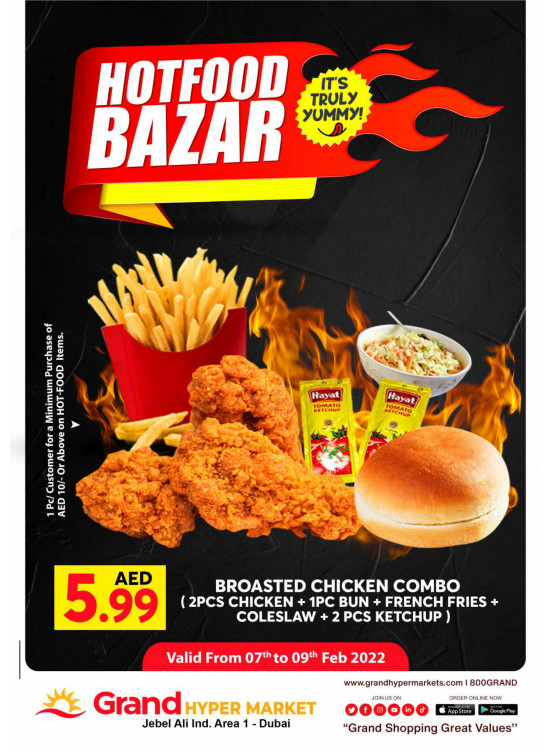 Hot Food Bazar - Grand Hypermarket Jebel Ali