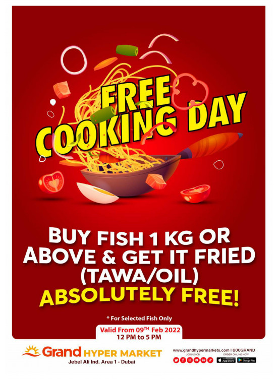 Free Cooking Day - Grand Hypermarket Jebel Ali