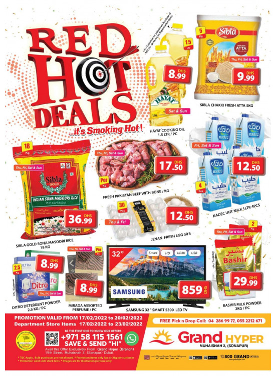 Red Hot Deals - Grand Hyper Muhaisnah