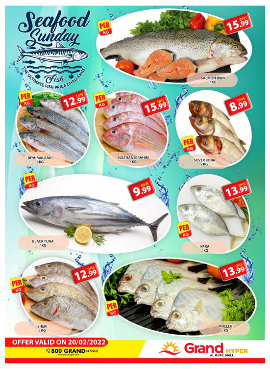 Seafood Sunday - Grand Hyper Al Khail Mall