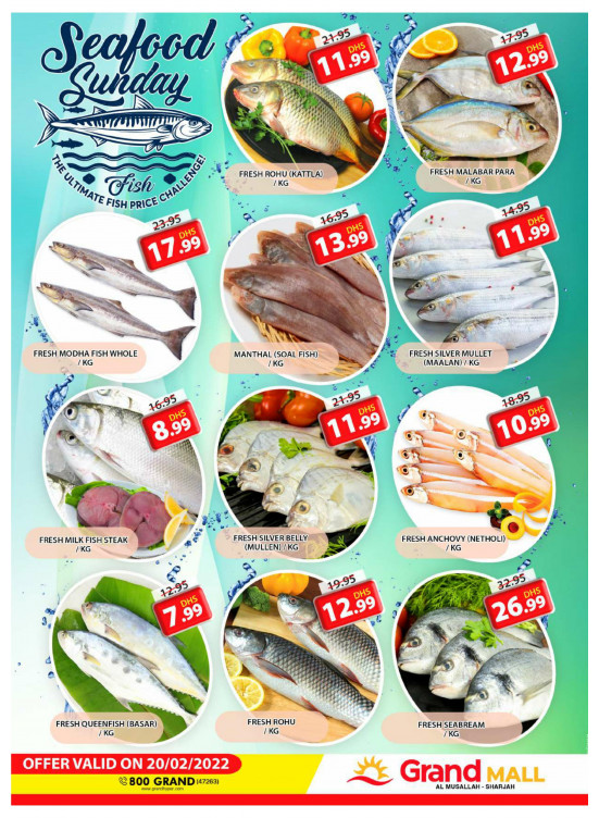 Seafood Sunday - Grand Mall Sharjah