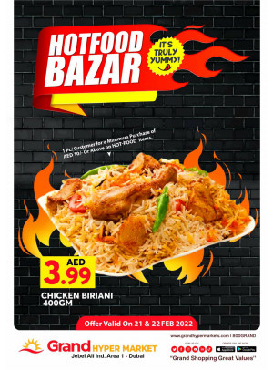 Hot Food Bazar - Grand Hypermarket Jebel Ali