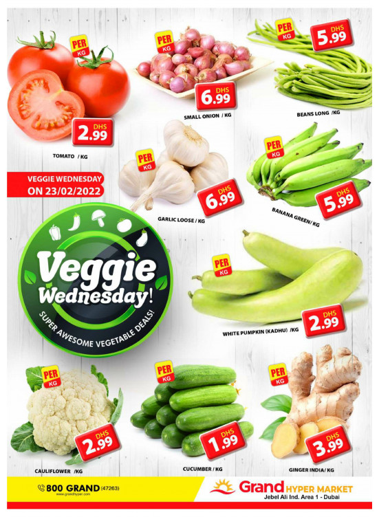 Veggie Wednesday - Grand Hypermarket Jebel Ali