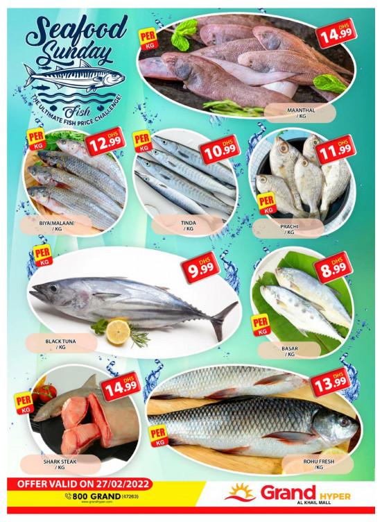 Seafood Sunday - Grand Hyper Al Khail Mall