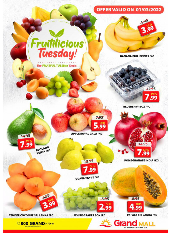 Fruitilicious Tuesday - Grand Mall Sharjah