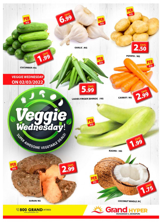 Veggie Wednesday - Grand Hyper Muhaisnah