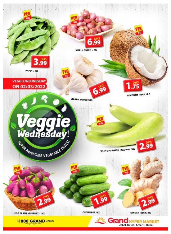 Veggie Wednesday - Grand Hypermarket Jebel Ali