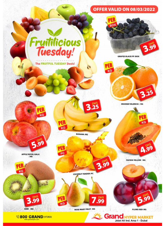 Fruitilicious Tuesday - Grand Hypermarket Jebel Ali