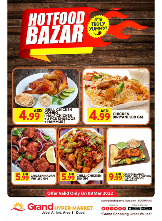Hot Food Bazar - Grand Hypermarket Jebel Ali