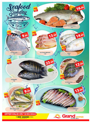Seafood Sunday - Grand Hyper Al Khail Mall