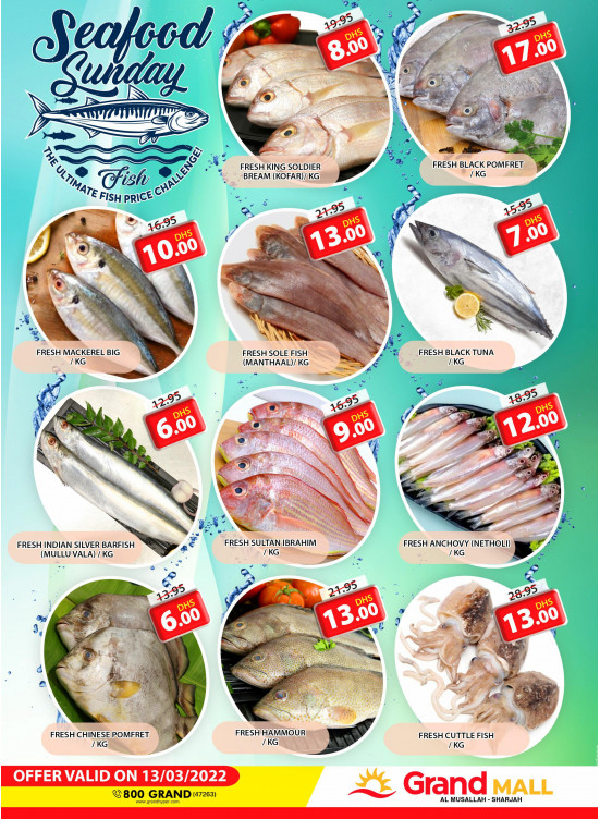 Seafood Sunday - Grand Mall Sharjah