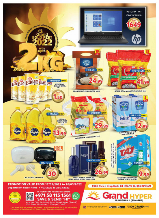 Weekend Deals - Grand Hyper Muhaisnah
