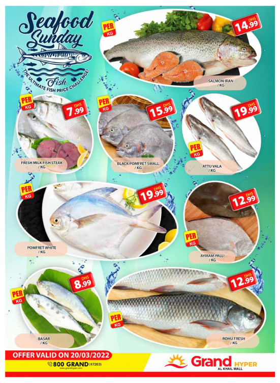 Seafood Sunday - Grand Hyper Al Khail Mall