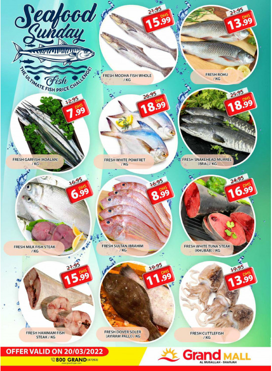 Seafood Sunday - Grand Mall Sharjah