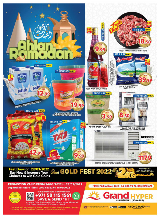 Weekend Deals - Grand Hyper Muhaisnah