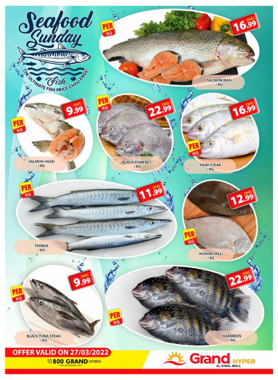 Seafood Sunday - Grand Hyper Al Khail Mall