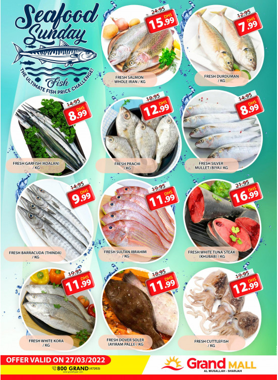 Seafood Sunday - Grand Mall Sharjah